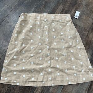 Old Navy NWT High-Waisted Printed Linen-Blend A-Line Mini Skirt Sz S